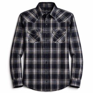 Men's Western ReClaim Pearl Snap Button Down 100% Lightweight Cotton Shirt Med